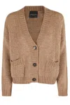 Roberto Collina Button Front-pocket Cardigan In Brown
