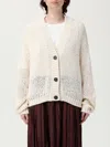 Roberto Collina Women's Ecru Cardigan In Cotton-blend Knit
