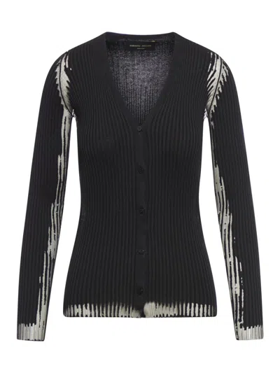Roberto Collina Cardigan Sweater In Black