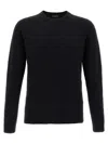 Roberto Collina Cashmere And Silk Blend Sweater With Classic Crew Neck In Black
