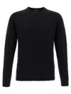 Roberto Collina Cashmere And Silk Blend Sweater With Classic Crew Neck In Black