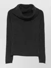 Roberto Collina Wool And Cashmere Cowl-neck Sweater Clothing In Black