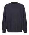 Roberto Collina Crewneck Knit Sweaters In Blue