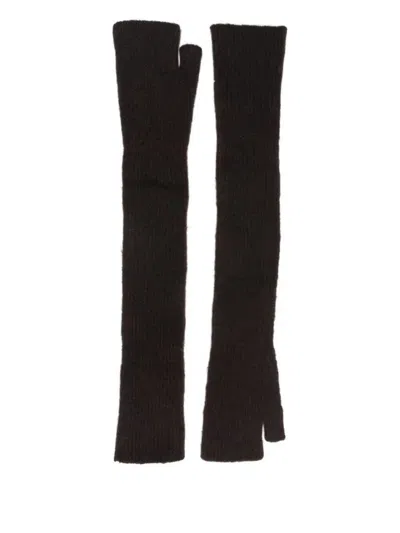 Roberto Collina Cashmere Long Muffs Accessories In Black