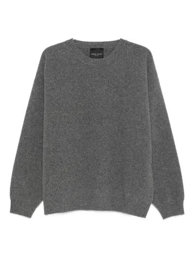 Roberto Collina Cashmere Sweater In Gray