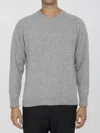 Roberto Collina Wool And Cashmere Crewneck Sweater In Grey