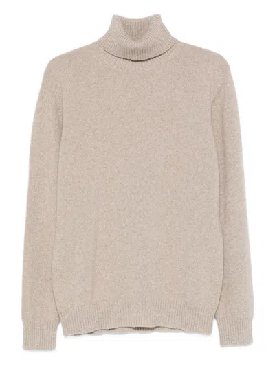 Roberto Collina Cashmere Sweater In Neutral