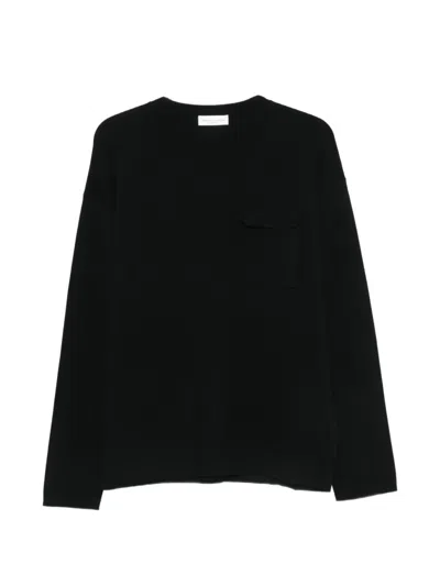 Roberto Collina Chest-pocket Sweater In Black