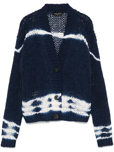 Roberto Collina Chunky-knit Cardigan In Blue
