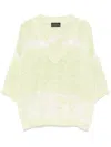Roberto Collina Chunky-knit Sweater In Green