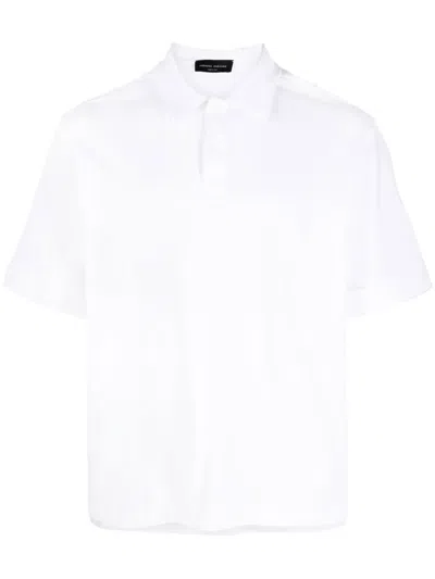 Roberto Collina Classic Cotton Polo Shirt In White