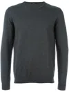 Roberto Collina Classic Knitted Sweater In Grey