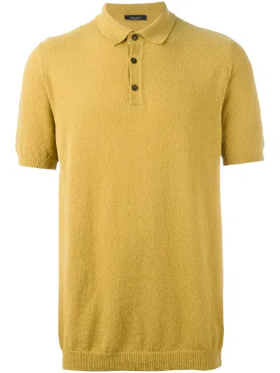 Roberto Collina Classic Polo Shirt In Yellow