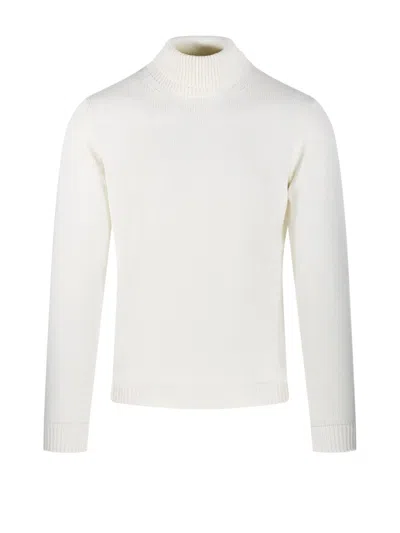 Roberto Collina Classic Turtleneck Sweater In White
