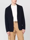 Roberto Collina Cotton Jacket Cardigan Back Vent In Black