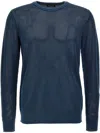 Roberto Collina Mesh Crew Neck Sweater In 蓝色