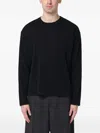 Roberto Collina Cotton Sweater In Black In Black