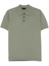 Roberto Collina Cotton Polo Shirt In Green