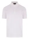 Roberto Collina Ribbed Collar Short Sleeves Polo Shirt In Weiss