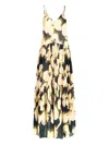 Roberto Collina Blue Cotton Silk Dresses In Blue