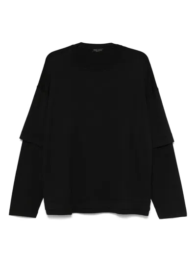 Roberto Collina Cotton T-shirt In Black