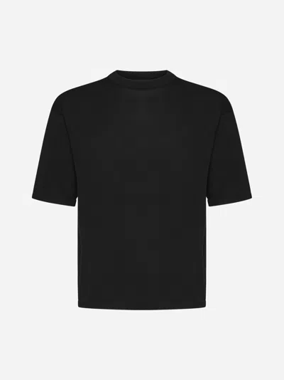 Roberto Collina Cotton T-shirt In Black