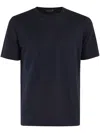 Roberto Collina Plain Crew Neck Cotton T-shirt In Blau