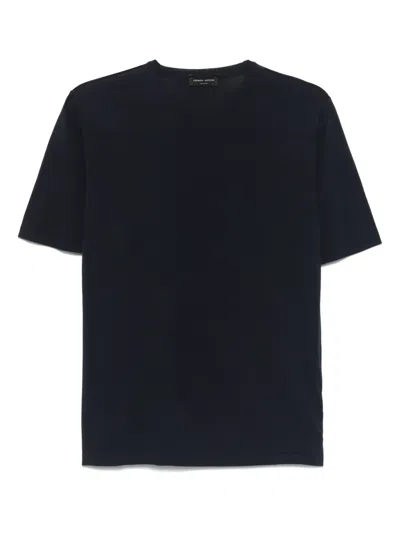 Roberto Collina Cotton T-shirt In Black