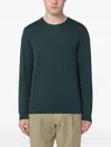 Roberto Collina Merino Wool Crewneck Sweater In Green