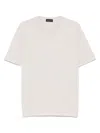 Roberto Collina Fine-knit T-shirt In Neutrals