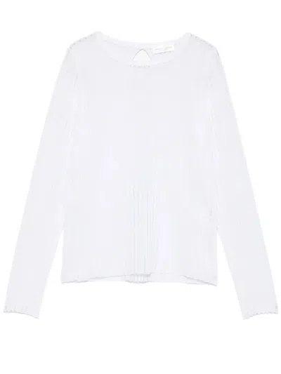 Roberto Collina Ribbed-knit Sweater In White