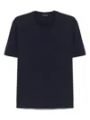Roberto Collina Crew Neck Cotton T-shirt Clothing In Blue