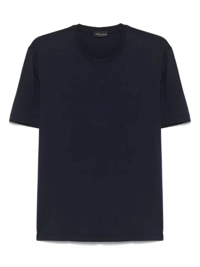 ROBERTO COLLINA CREW NECK COTTON T-SHIRT