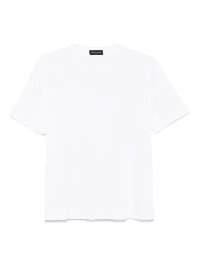 Roberto Collina Crew Neck Cotton T-shirt Clothing In White