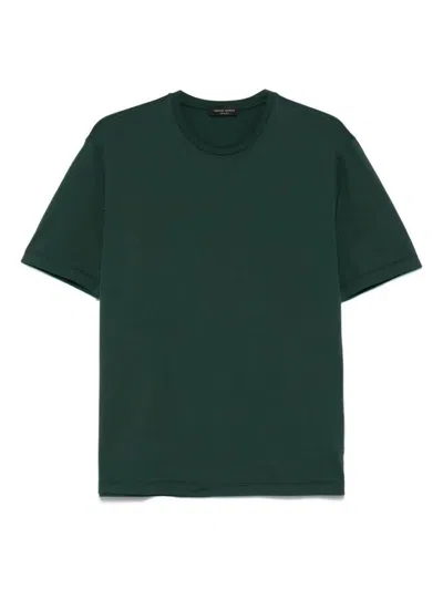 Roberto Collina Crew Neck Cotton T-shirt Clothing In Green