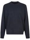 Roberto Collina Crewneck Knit Sweaters In Blue