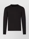 Roberto Collina Crew Neck Knit Sweater In Black