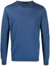 Roberto Collina Crew-neck Long-sleeve Jumper In Blau