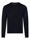 Roberto Collina Round Neck Long-sleeved Sweater In Black