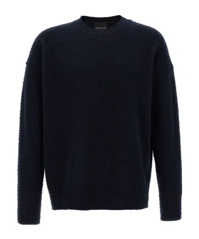 Roberto Collina Crew Neck Long Sleeve Sweater In Black