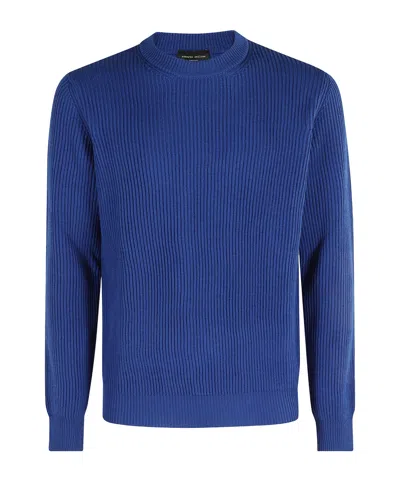 ROBERTO COLLINA CREW NECK LONG SLEEVE SWEATER