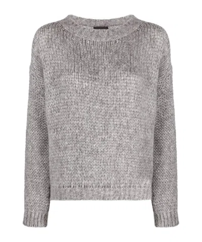 ROBERTO COLLINA CREW NECK LONG SLEEVE SWEATER