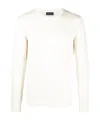 Roberto Collina Crew Neck Long Sleeve Sweater In White
