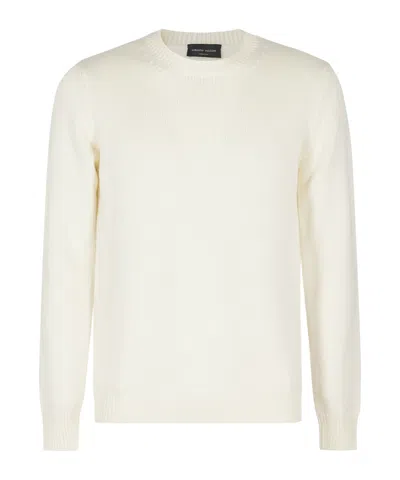 ROBERTO COLLINA CREW NECK LONG SLEEVE SWEATER