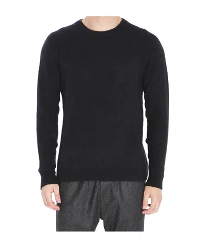 Roberto Collina Crew Neck Long-sleeved Sweater In Black