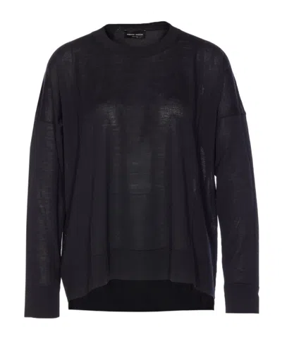 ROBERTO COLLINA CREW NECK LONG-SLEEVED SWEATER