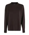 Roberto Collina Wool And Cashmere Crewneck Sweater Clothing In Brown