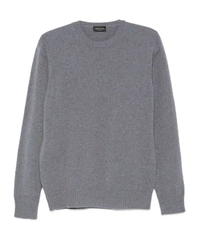 ROBERTO COLLINA CREW NECK LONG-SLEEVED SWEATER