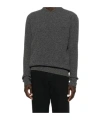 Roberto Collina Crew Neck Long-sleeved Sweater In Gray