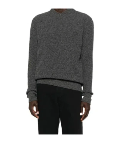 ROBERTO COLLINA CREW NECK LONG-SLEEVED SWEATER